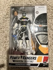 Power Rangers Lightning Collection Signed In Space Black Ranger