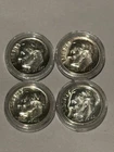 LOT OF (4) 1957, 1960, 1961, 1961 Roosevelt Dime 90% Silver Choice PROOF Coins