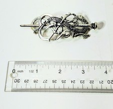 Viking Runes Dragons Hairpin Vintage Hair Clips Metal Stick Slide
