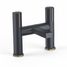 Pure Giulia W2383 Bath Filler Tap Matt Black Modern Bathroom Mixer UK Fittings