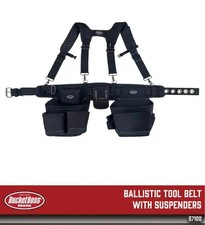 Bucket Boss Ballistic Suspension Tool Belt Rig Fits Waists up to 52"