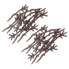 200Pcs Fake Deer Antlers Brown Plastic Twigs for Christmas Snowman Arm Craft