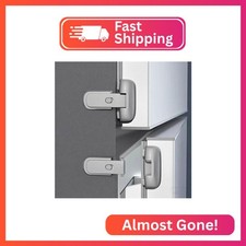 2 Pack Refrigerator Lock for Kids with Adhesive, Child Proof Fridge Locks to Kee