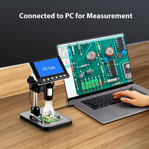 4.3'' IPS Coin Microscope, 1000X Magnification Digital Microscope for Adults,Coi - 第 5/12 張圖片