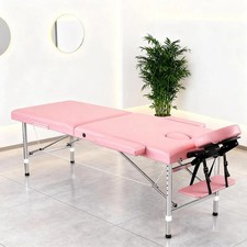 Portable 24" Adjustable Folding Massage Bed Tattoo Chair Spa Beauty