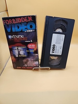 Forbidden Video - Extreme and Uncensored Volume 1 (VHS) promotional copy real tv