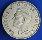 1940 George VI 50% Silver half crown 2/6 coin          [34344]