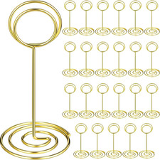 48 Pieces 3.35 Inch Table Number Holder Place Card Photo Holder Picture Name Men