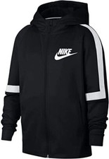 Nike Boy's Sportswear Tribute Jacket Black White AJ3021 010