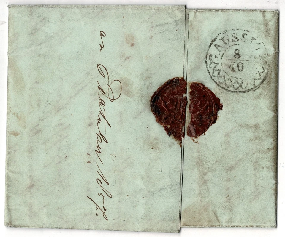 Imperial Austria Letter from 1857 with 6 Kreuzer Stamp - Image 4 of 4