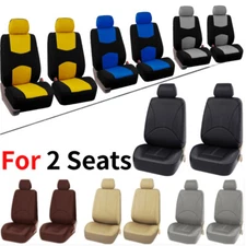 Universal Truck Car Front Seat Covers Leather / Cloth Cushion Protector Full Set