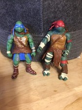2014 Playmates Leonardo Raphael TMNT Action Figure Teenage Mutant Ninja Turtles