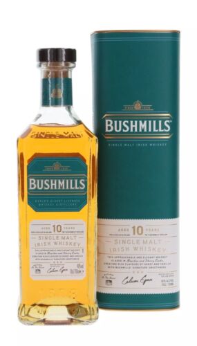 Bushmills 10 Jahre Single Malt Irish Whiskey / 40 % Vol. / 0,7 L in GP - Bild 1 von 1