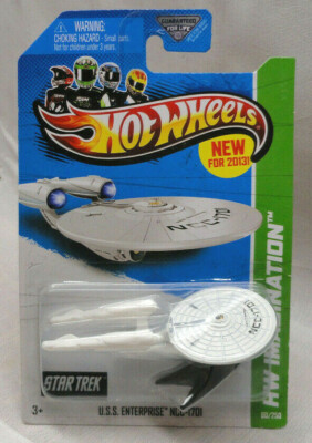 2013 HOT WHEELS STAR TREK USS ENTERPRISE NCC-1701, HW #60/250 W/ TAMPO VARIATION