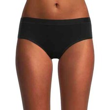 No Boundaries Women's Cotton Hipster Panties Size 3XL Solid Black