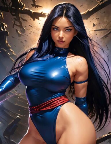 “Psylocke 15” 8.5×11 Fine Art Print Limited to 20 Hand-Numbered Copies