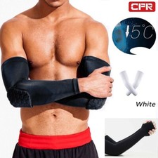 HONEYCOMB PAD ELBOW SUPPORT ARM BRACES FOREARM SLEEVE COMPRESSION BASKETBALL US