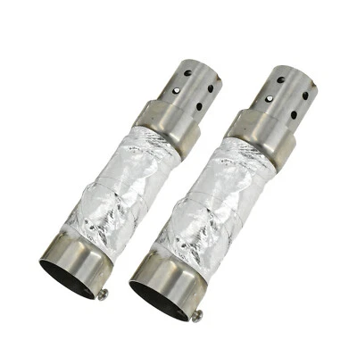 Silencieux tube d'échappement latéral double étage et Shortshots Pour Harley - Photo 1/4