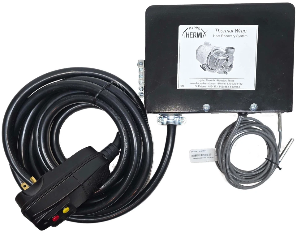 Heat Recovery System W/Keypad, Pump & Light Cords, GFCI Power Cord, Heat Jacket - Image 2 of 4