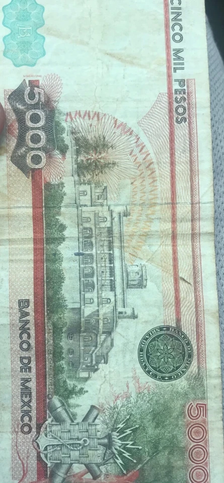 5000 Banco De México 26 JUL 1983 Cinco Mil Pesos Foto 2 de 2