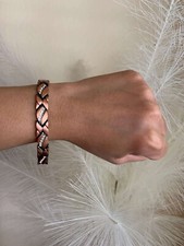 Crystal Pure Copper Magnetic Bracelet Women Arthritis Pain Relief Energy Power