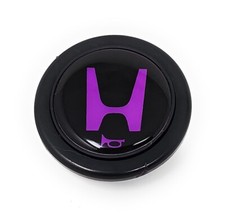 New Steering Wheel Horn Button Purple Letter H Fits Uspl Sparco Momo Nrg Omp