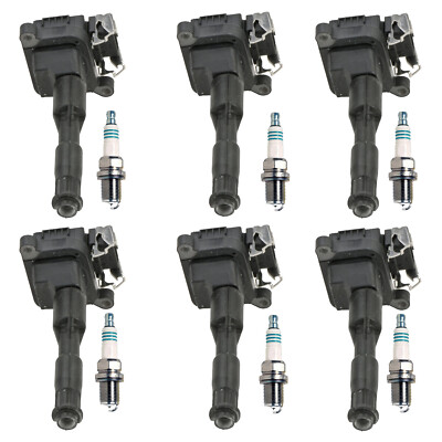 Bosch 6 Ignition Coil Denso 6 Iridium Power Spark Plug Kit For NSX A4 E36 E39 L6