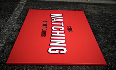Stop Watching Canvas Print PreStretched Motivational HUSTLE JDM Netflix Inspired