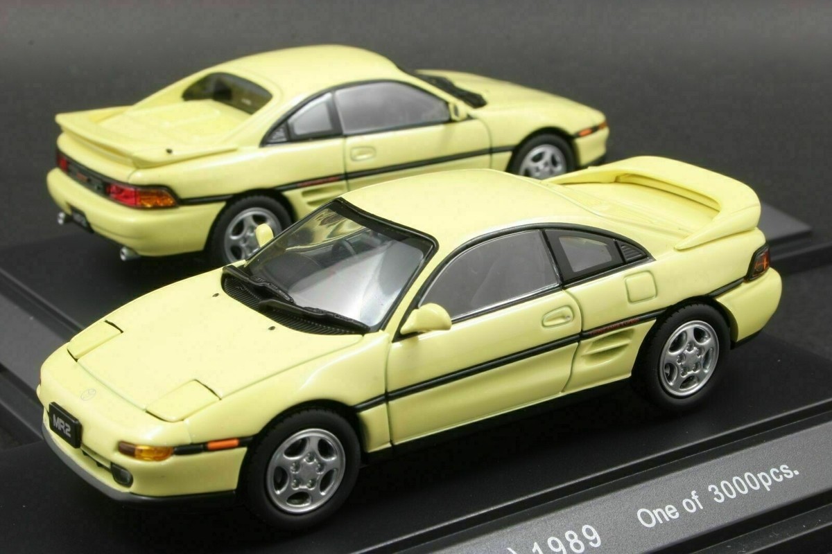 おまけ追加 EBBRO トヨタ MR2 (SW20) 1989年 イエロー Toyota MR2 (SW20) Yellow (Diecast Car) - HobbySearch Diecast