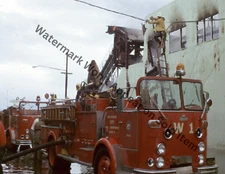Crown Firecoach Los Angeles Fire Truck LAFD  Vintage Photograph Print 8.5x11"