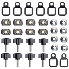 Hard Top Thumb Screw Washer Nut Tie-down D-rings Kit Fits Jeep Wrangler Yj Tj Jk Hard Top Thumb Screw Washer Nut Tie-down D-rings Kit Fits Jeep Wrangler Yj Tj Jk