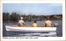 Johnson Seahorse Outboard Motor Engine Boating Fishing Ad Advertising Vintage PC