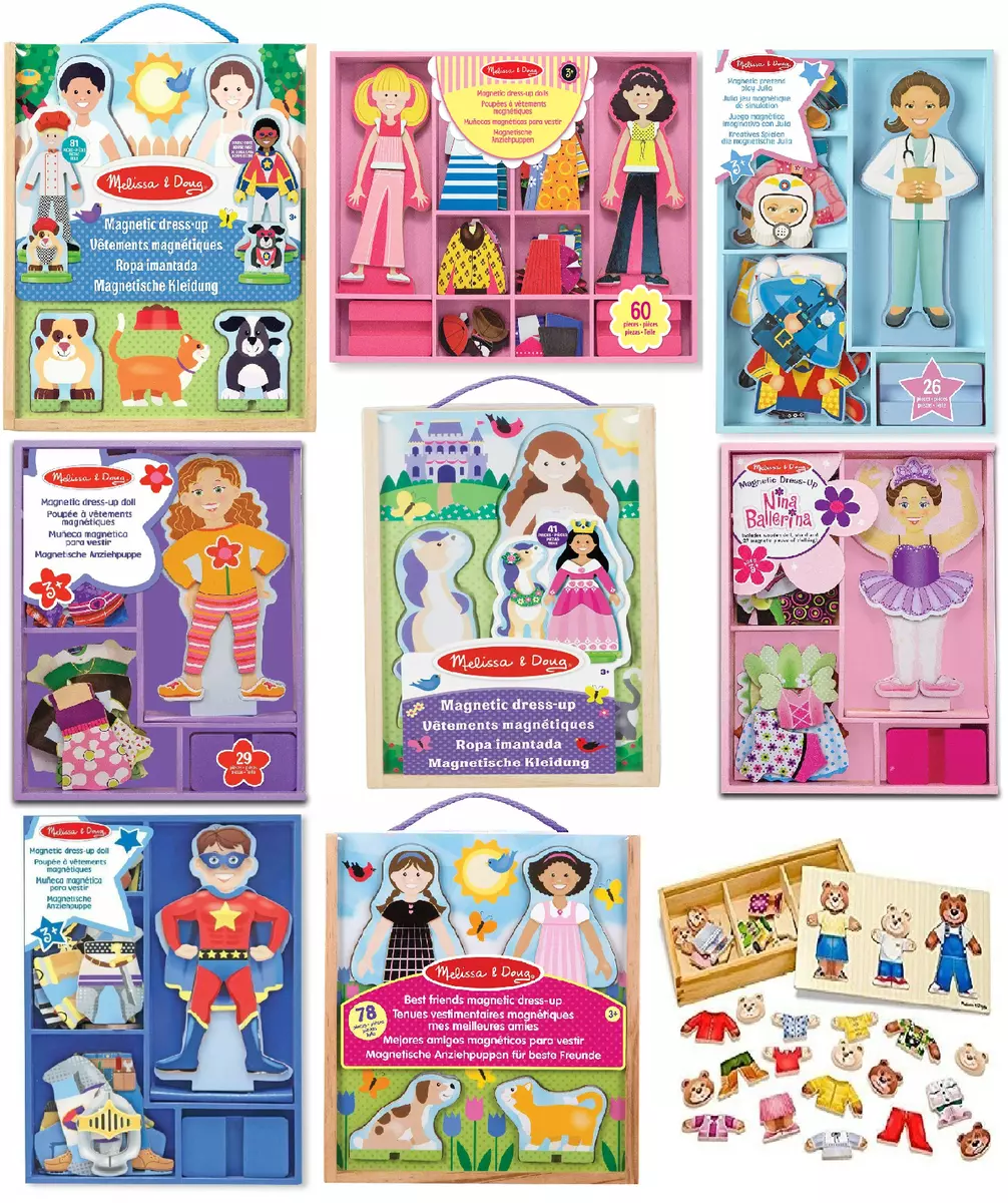 Dress-up play set Melissa & Doug Magnetic Wooden Pretend Puzzle