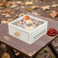 Compact Charcoal BBQ Grill with Pull-Out Design for Outdoor Cooking