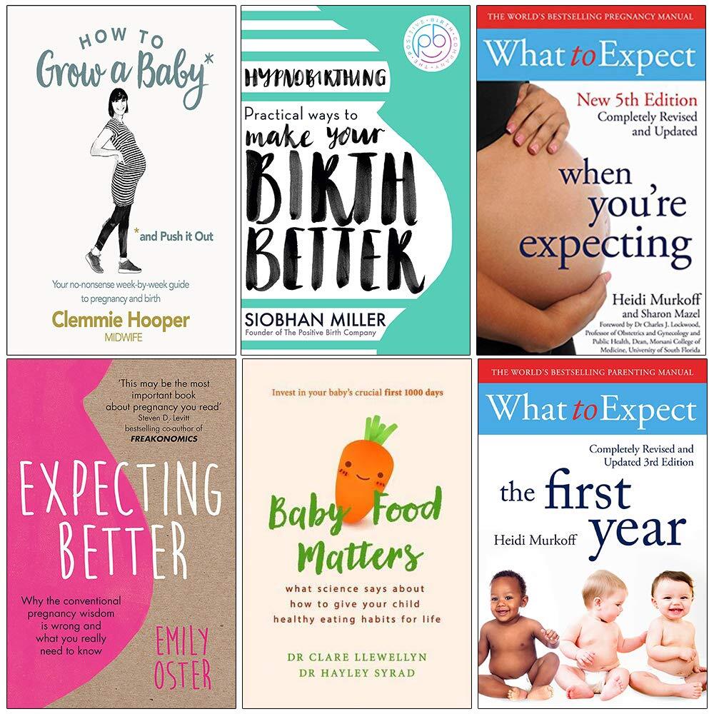 How to Grow, Hypnobirthing, Expect, Better, Baby, What to Expect 6 Books Set New