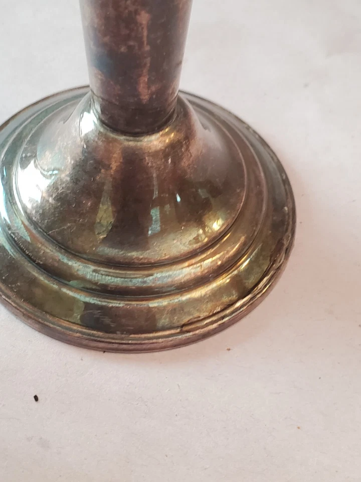 Vaso de botão de trompete folheado a prata Gorham EP Yc3051 - Imagem 4 de 4