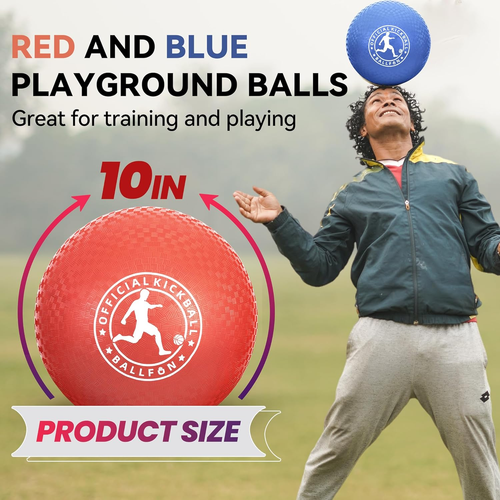 Spielplatzbälle Kickball, Gummi Ausweichbälle für Kinder und Erwachsene, Völkerbälle Ha - Bild 2 von 12