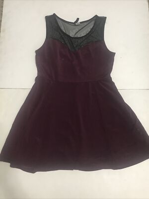 Divided HM Dress Size M Purple Sleeveless 2555