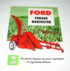 Original 1959 Ford Forage Harvester 8 Page, Color Sales Brochure