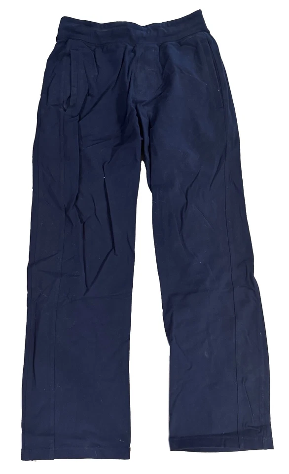 Pantalones deportivos Lululemon Kung Fu para hombre con cordón elástico ocio gimnasio azul marino pequeños