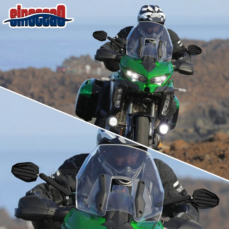 Espejos retrovisores laterales giratorios inversos de montaje en bola de brazo de 6" para BMW S1000 F650 GS  Foto 4 de 4