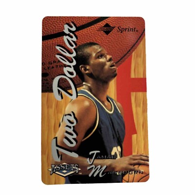 Jamal Mashburn Score board Assets $2 Collectors Phone Card