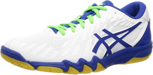 Buty do tenisa stołowego ASICS ATTACK BLADELYTE 4 białe niebieskie 1073A001 US6,5 (25cm) - Zdjęcie 1 z 7