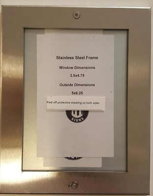 Elevator Inspection Frame 3.5x4.75 stainless Steel -REF24-1027