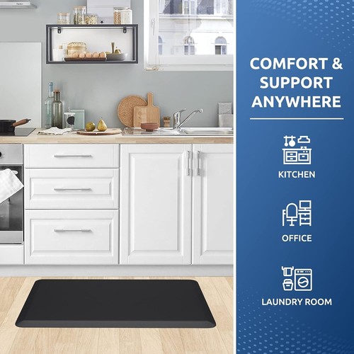1/2 Inch Cushioned Kitchen Mat Anti Fatigue,Waterproof, Non Slip Rug 17.3"x28" - Picture 9 of 16