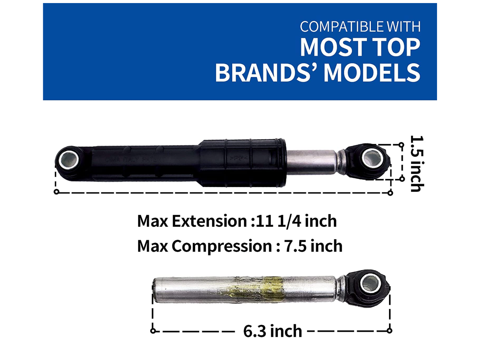 Samsung Washer (4pcs) Rear Shock Dampening Device DC6600470B, DC66
