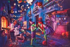 Boo Boulevard Halloween Puzzle By Tara Lesher  1000 Piece Jigsaw Puzzle