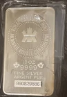 10 Ounce Royal Canadian Mint .9999 Silver Bar - Seal Broken Right Edge