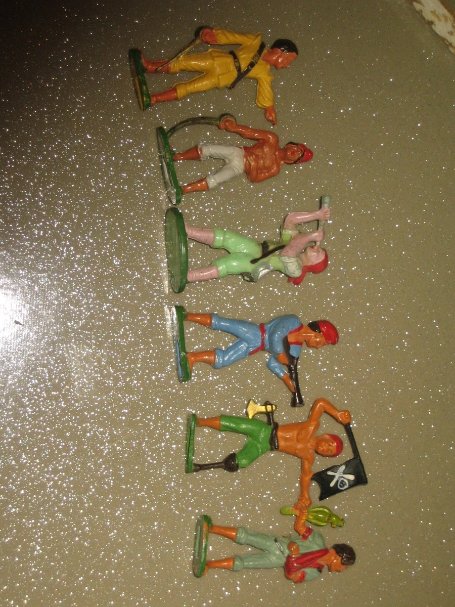 Figurine Starlux Corsaires Série 78 - Lançant Grappin Non Peint - Référence F6 - échelle 1/ ?
