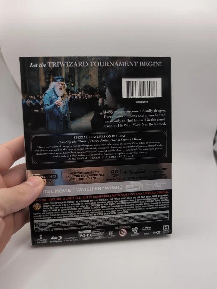 Harry Potter and the Goblet of Fire 4K Ultra HD Bluray/Bluray w/ OOP Slipcover - Image 2 of 4